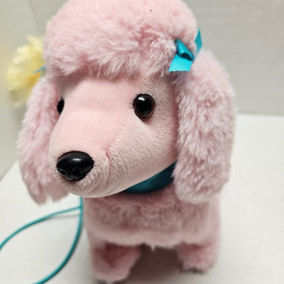Interactive Kid Connection Poodle Dog Pink Puppy Walking Sound Remote Control - Picture 7 of 8